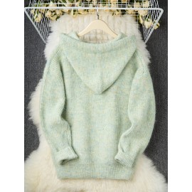 Women'S Casual Hooded Sweater with Adjustable Drawstring Hood - Soft Tie-Dye Pullover, Relaxed Fit Long Sleeve All-Season Comfort for Casual Attire, Hooded Sweatshirt, Comfortable Pullover, Durable Comfort Wear