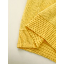 [Soft Thermal Sweater] Soft & Comfortable Women's Thermal Round-Neck Loose Fit Long Sleeve Sweater | All-Season Casual Top, Solid Color, Easy Care Hand Wash/Dry Clean, Medium Stretch, Clean Design