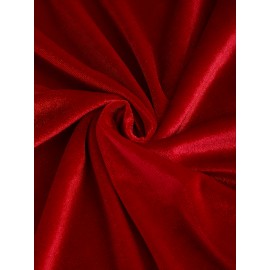 [Red Off-Shoulder Dress] Red Stretchy Off-Shoulder Mermaid Dress | Women's Elegant Bodycon Halter Neck | Polyester-Spandex Blend, Machine Washable Summer Party & Casual Outing Dress