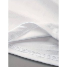 Women'S Spider Graphic T-Shirt - White & Black Color Block, Casual Crew Neck Short Sleeve Tee with 