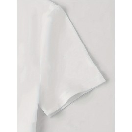 Women's White Crop T-Shirt - London '92 Numeric Graphic Tee - Stretchy Casual Summer Top - Vintage Streetwear Everyday Shirt - Non-See Through Crop Top for Women, Ladies T Shirts, Relaxed Fit Tee, Nontransparent Fabric